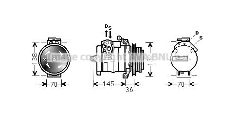 MSK681 PRASCO Компрессор, кондиционер