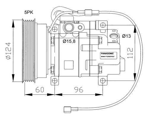 WG2159126 WILMINK GROUP Компрессор, кондиционер