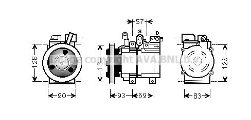 HYK264 PRASCO Компрессор, кондиционер