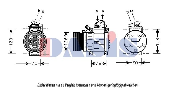 850868N AKS DASIS Компрессор, кондиционер