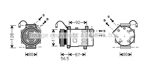 PEAK036 AVA QUALITY COOLING Компрессор, кондиционер