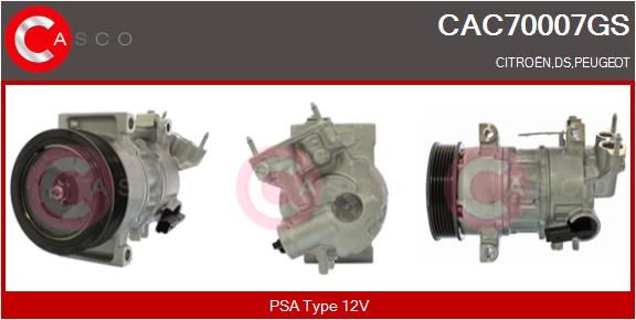 CAC70007GS CASCO Компрессор, кондиционер