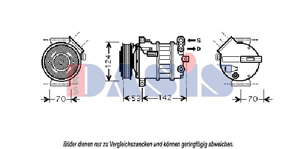 851885N AKS DASIS Компрессор, кондиционер