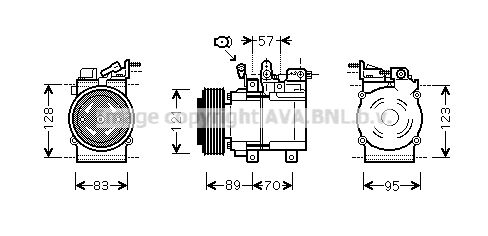 KAK205 AVA QUALITY COOLING Компрессор, кондиционер