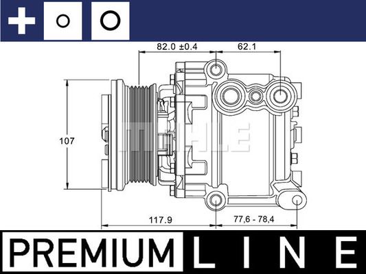 ACP1335000P MAHLE Компрессор, кондиционер