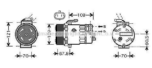 OLK139 AVA QUALITY COOLING Компрессор, кондиционер