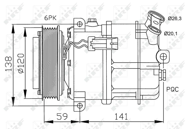 32191 NRF Компрессор, кондиционер