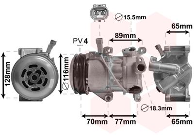 5300K687 VAN WEZEL Компрессор, кондиционер