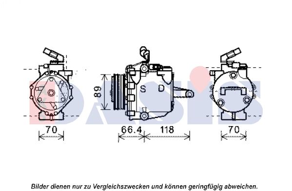 851966N AKS DASIS Компрессор, кондиционер