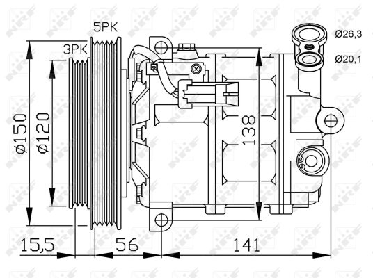 WG2159504 WILMINK GROUP Компрессор, кондиционер