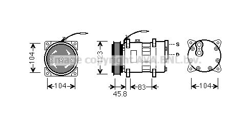 RTK435 PRASCO Компрессор, кондиционер