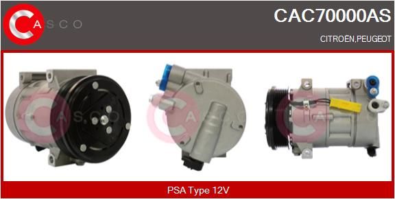 CAC70000AS CASCO Компрессор, кондиционер