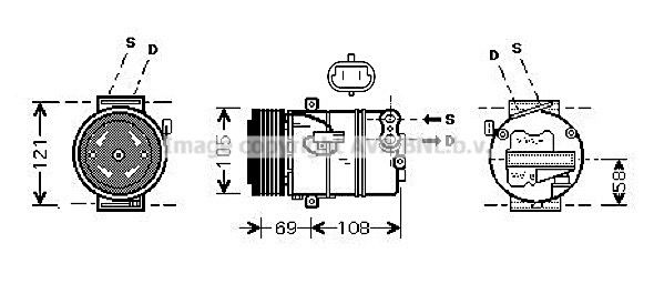 OLK438 AVA QUALITY COOLING Компрессор, кондиционер