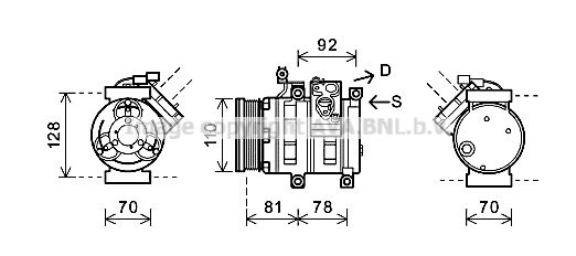 DWK100 PRASCO Компрессор, кондиционер