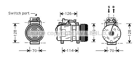 MSK273 PRASCO Компрессор, кондиционер