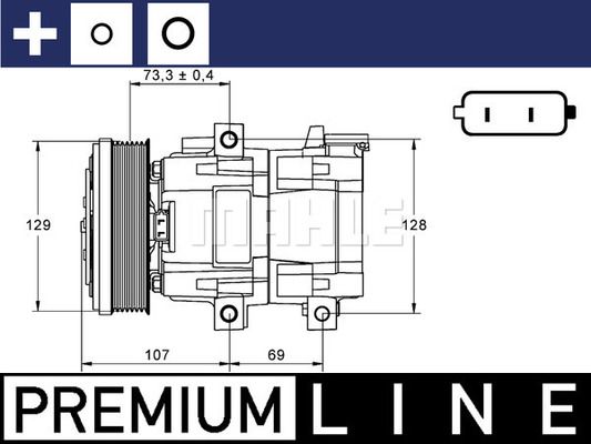 ACP855000P MAHLE Компрессор, кондиционер