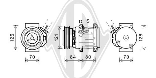 DCK1155 DIEDERICHS Компрессор, кондиционер