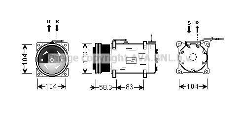 RTK284 PRASCO Компрессор, кондиционер