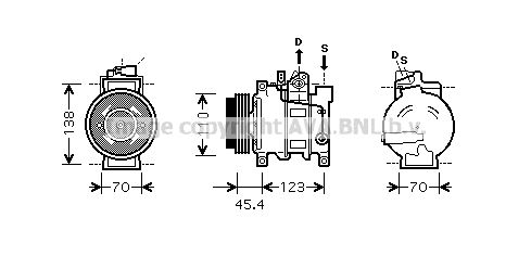 AIAK227 AVA QUALITY COOLING Компрессор, кондиционер