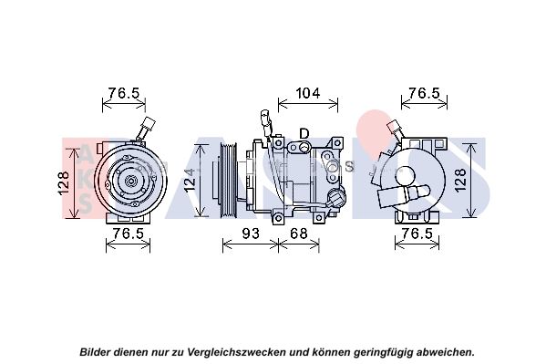 852814N AKS DASIS Компрессор, кондиционер