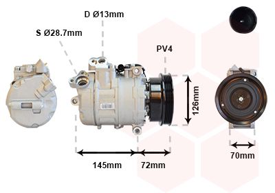 0600K226 VAN WEZEL Компрессор, кондиционер