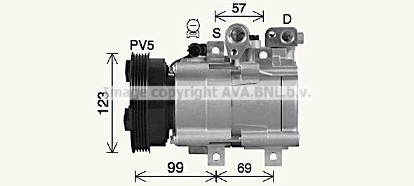 HYK576 PRASCO Компрессор, кондиционер