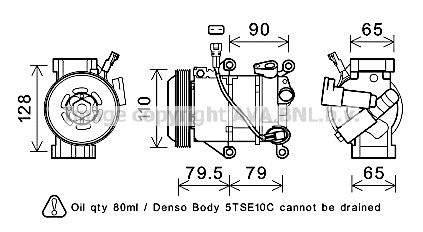 TOK720 AVA QUALITY COOLING Компрессор, кондиционер