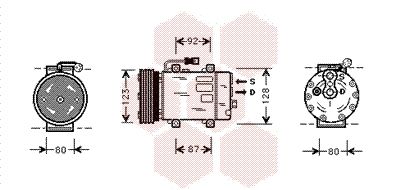 5900K029 VAN WEZEL Компрессор, кондиционер