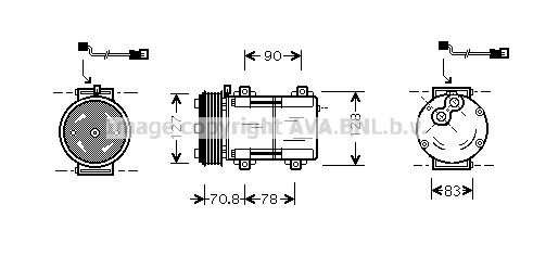 FDAK281 PRASCO Компрессор, кондиционер