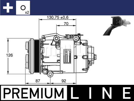 ACP861000P MAHLE Компрессор, кондиционер