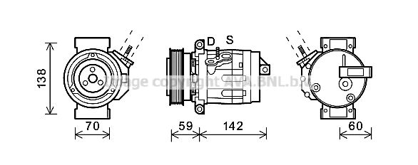 CTK035 PRASCO Компрессор, кондиционер