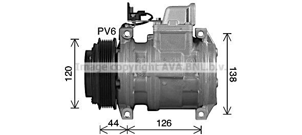 MSK740 PRASCO Компрессор, кондиционер