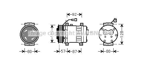 AUK203 PRASCO Компрессор, кондиционер