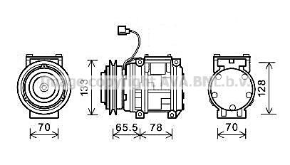 KAAK176 AVA QUALITY COOLING Компрессор, кондиционер