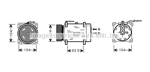 RTK038 PRASCO Компрессор, кондиционер