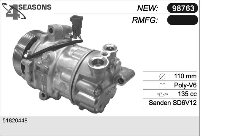 98763 AHE Компрессор, кондиционер