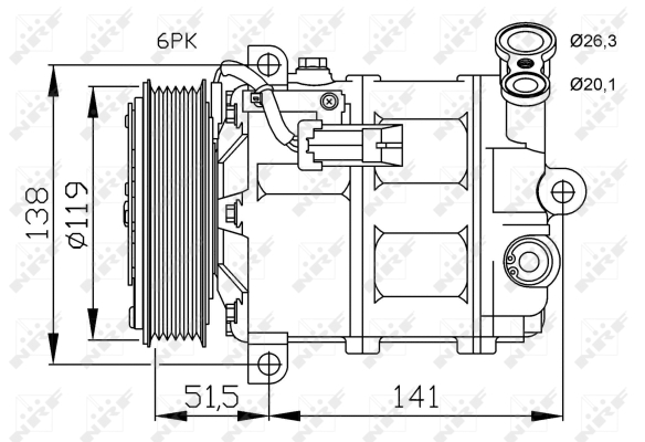 WG2159413 WILMINK GROUP Компрессор, кондиционер