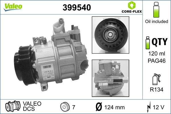 399540 VALEO Компрессор, кондиционер