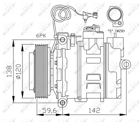 WG2159307 WILMINK GROUP Компрессор, кондиционер