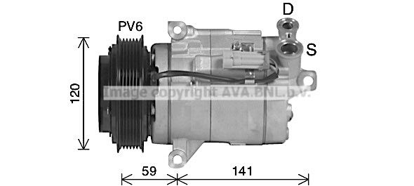 CTK079 PRASCO Компрессор, кондиционер