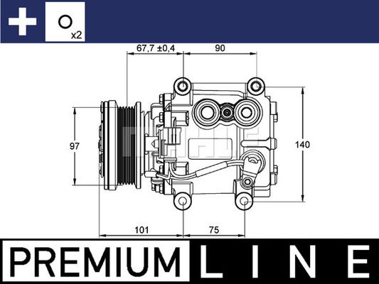 ACP1099000P MAHLE Компрессор, кондиционер