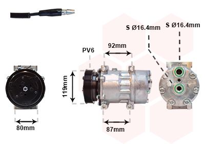 4300K283 VAN WEZEL Компрессор, кондиционер