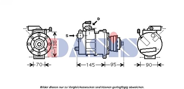 851661N AKS DASIS Компрессор, кондиционер