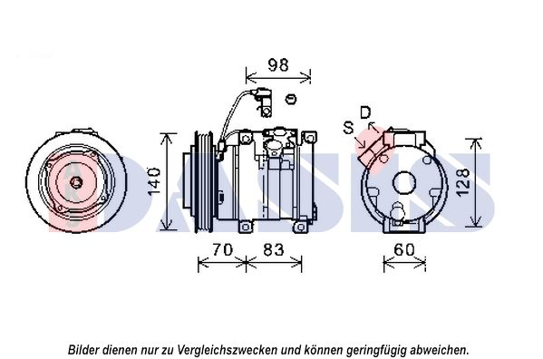 852632N AKS DASIS Компрессор, кондиционер