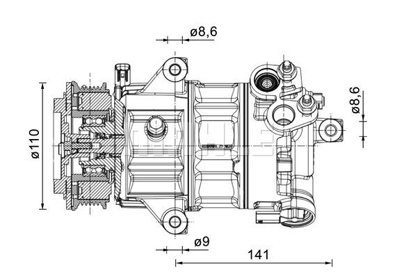 ACP1491000P MAHLE Компрессор, кондиционер