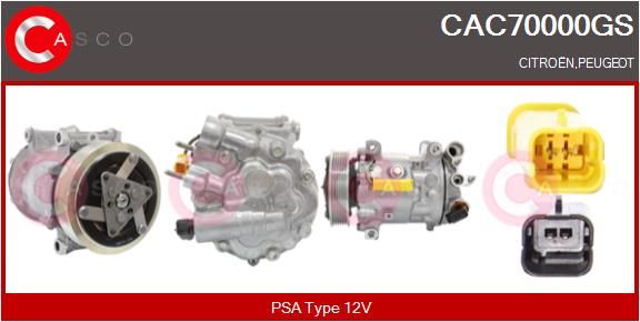 CAC70000GS CASCO Компрессор, кондиционер