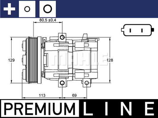 ACP101000P MAHLE Компрессор, кондиционер