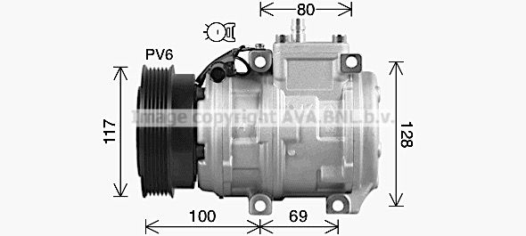 KAAK336 AVA QUALITY COOLING Компрессор, кондиционер