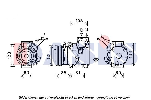 852617N AKS DASIS Компрессор, кондиционер