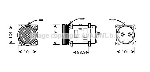 CNK176 PRASCO Компрессор, кондиционер